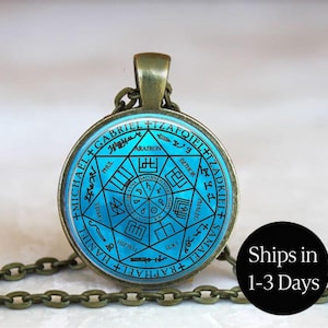 Seven Archangels Seal Sigil Pendant: Occult Jewelry