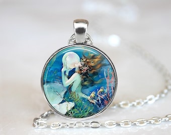 Mermaid with Giant Pearl Necklace