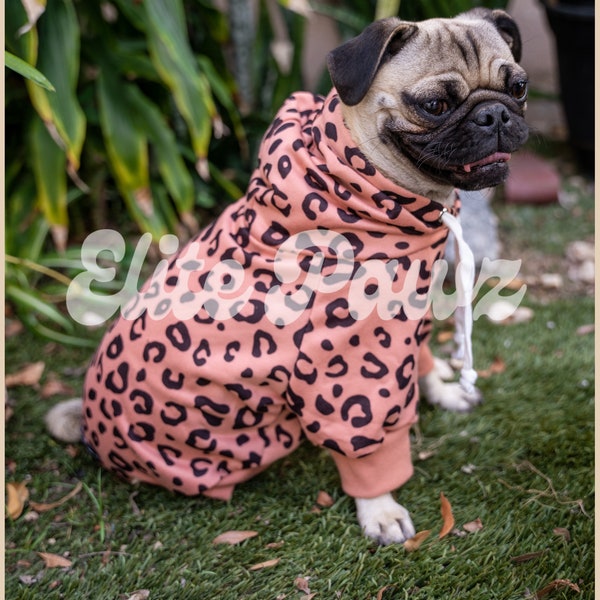 Leopard Dog hoodie | Sweaters | Pet clothes | Cat Hoodie
