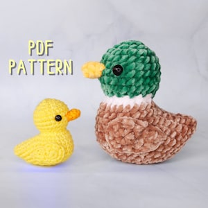 Little ducks amigurumi PATTERN, velvet ducklings amigurumi crochet tutorial