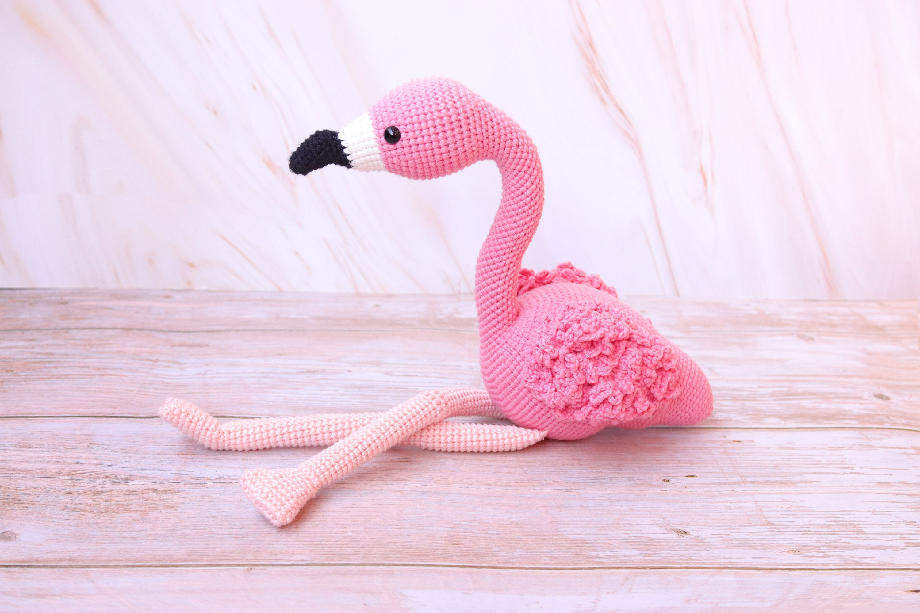 Page De Garde Cahier Poésie Flamand Rose Amigurumi flamant rose animal en peluche au crochet pour les - Etsy France