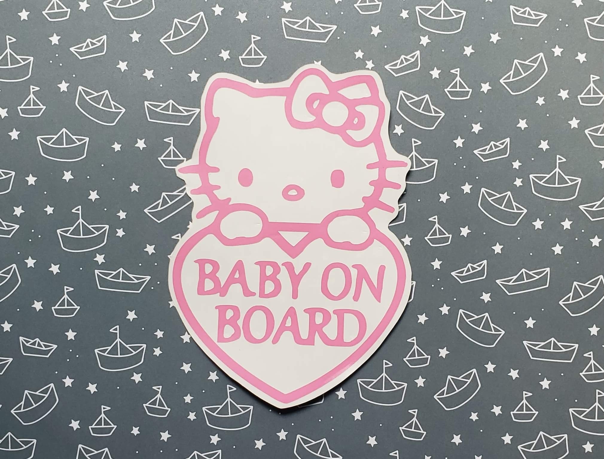Hello Kitty Baby on Board Car Decal Baby On Board Decal Etsy