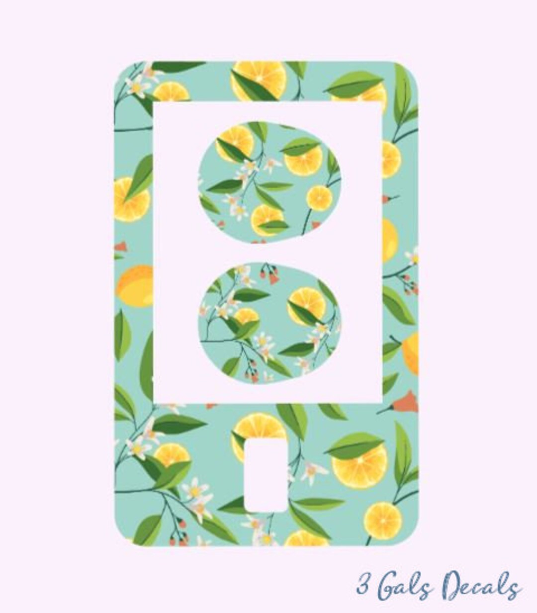 G7 Tslim Skin Decal Tandem Tslim X2 Sticker Lemons With Flowers Tslim With G7