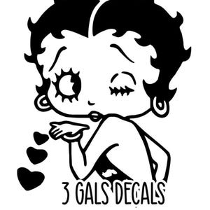 Betty Car Decal - High Quality Vinyl truck Decal - Laptop Decal - Window Decal - Appliances Decals