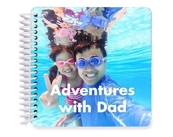 Personalized Gift for Dad from Son/Daughter, Adventures with Dad Board Book, Custom Gift for Father's Day