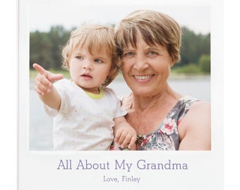 Personalized Gift for Grandma, All About my Grandma Photo Book, Gift for Grandma, Custom Photo Book for Mother's Day