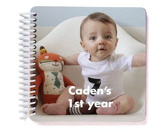 First Birthday Gift, Baby Memory Book, First Year Photo Book, Baby&#39;s First Birthday Book