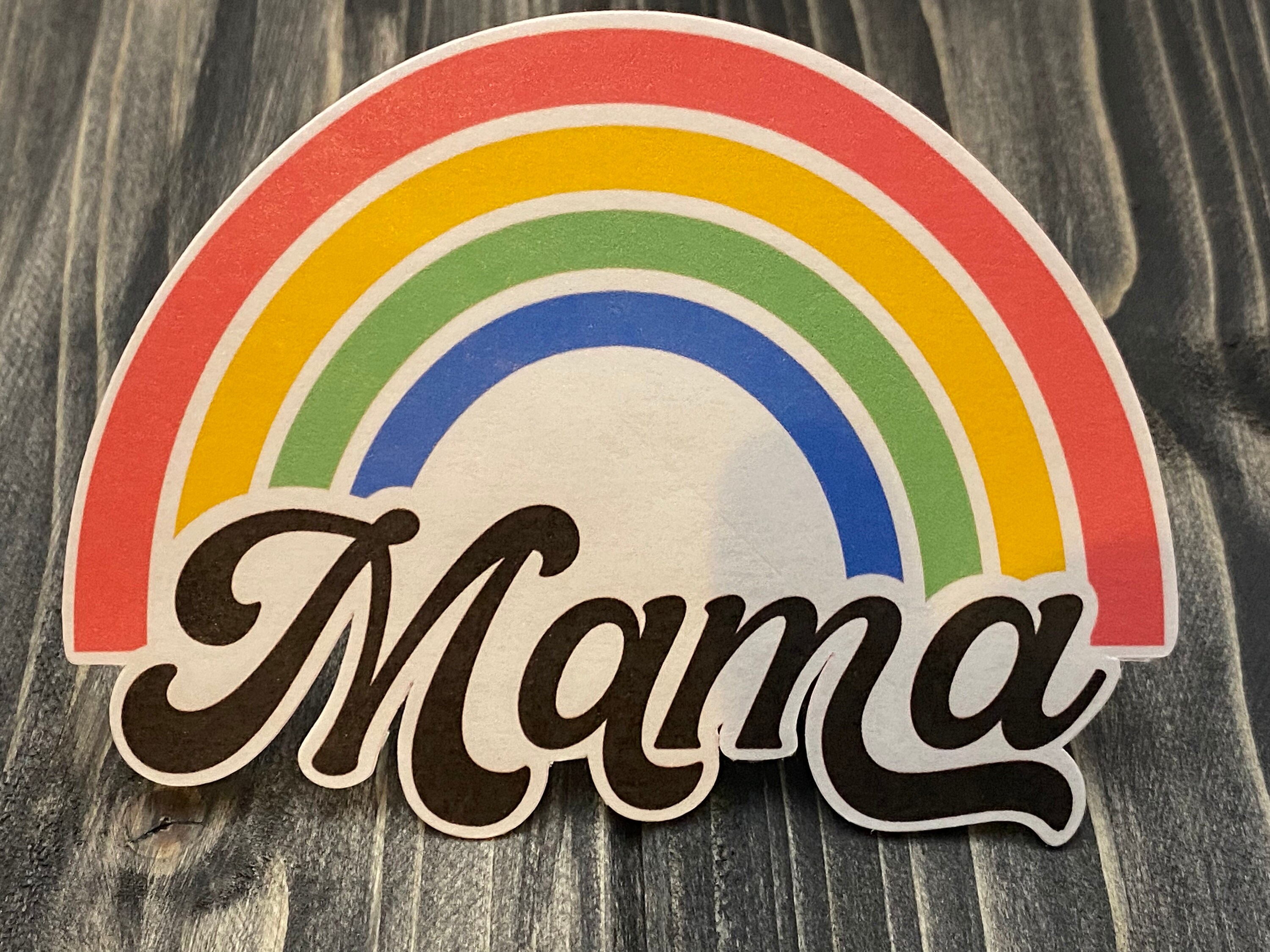 Gay Mama Sticker Pride LGBTQ Pride Sticker Rainbow Sticker | Etsy UK