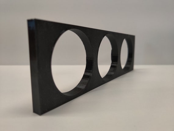 Support Triple Jauge 52mm + Autoradio Din - Compatible Universel