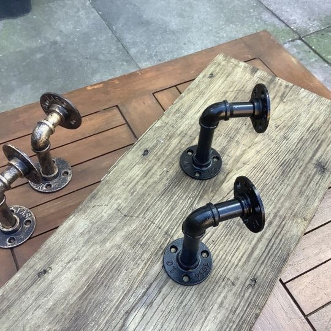 Industrial Pipe Fitting Shelves Etsy