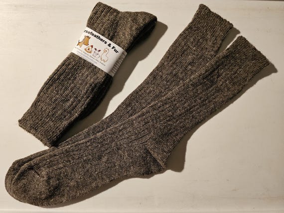 Alpaca Crew Sock - Brown