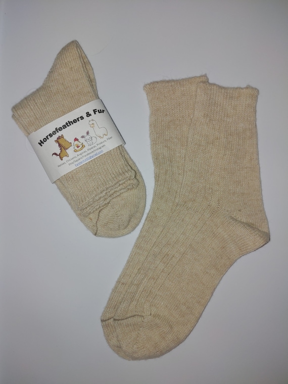 Alpaca Ankle Sock - Cream