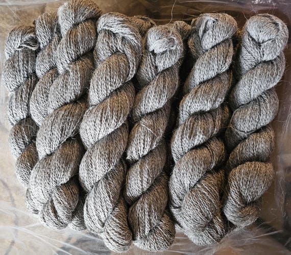 Yarn - 2ply Sport Grey Alpaca