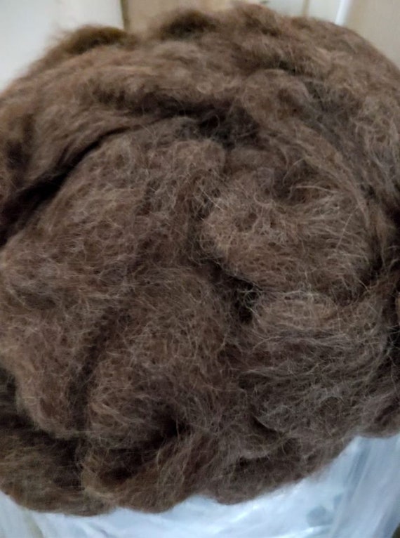 Alpaca Roving - Dark Brown