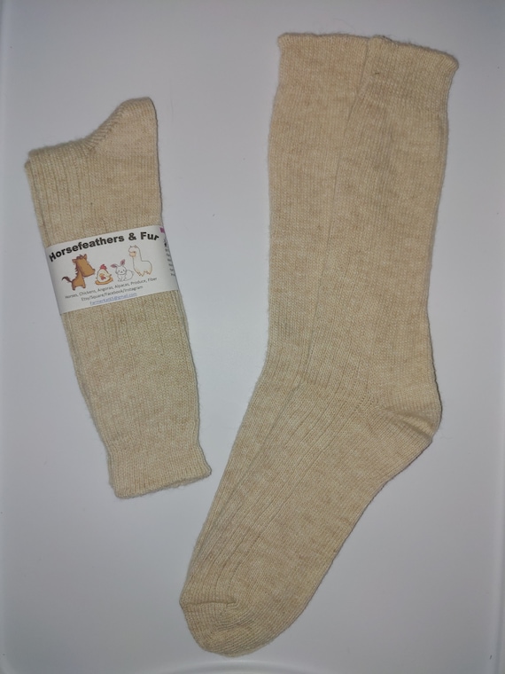 Alpaca Crew Sock - Cream