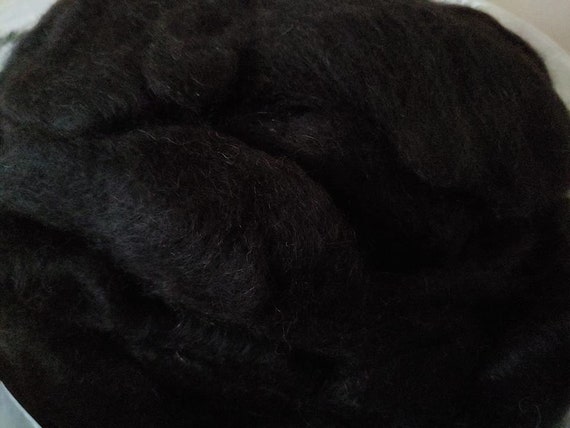 Alpaca Roving - Black