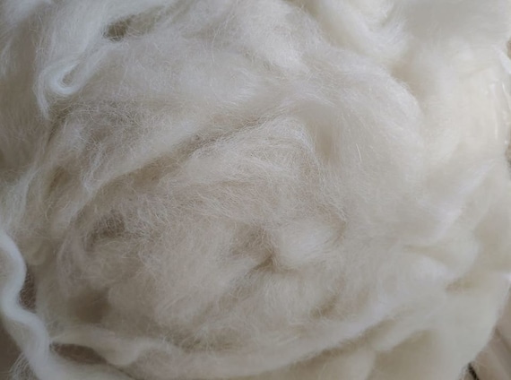 Alpaca Roving - White