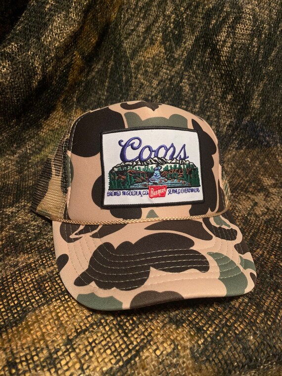 Coors Banquet Patch on a Camo Vintage Trucker Hat Etsy