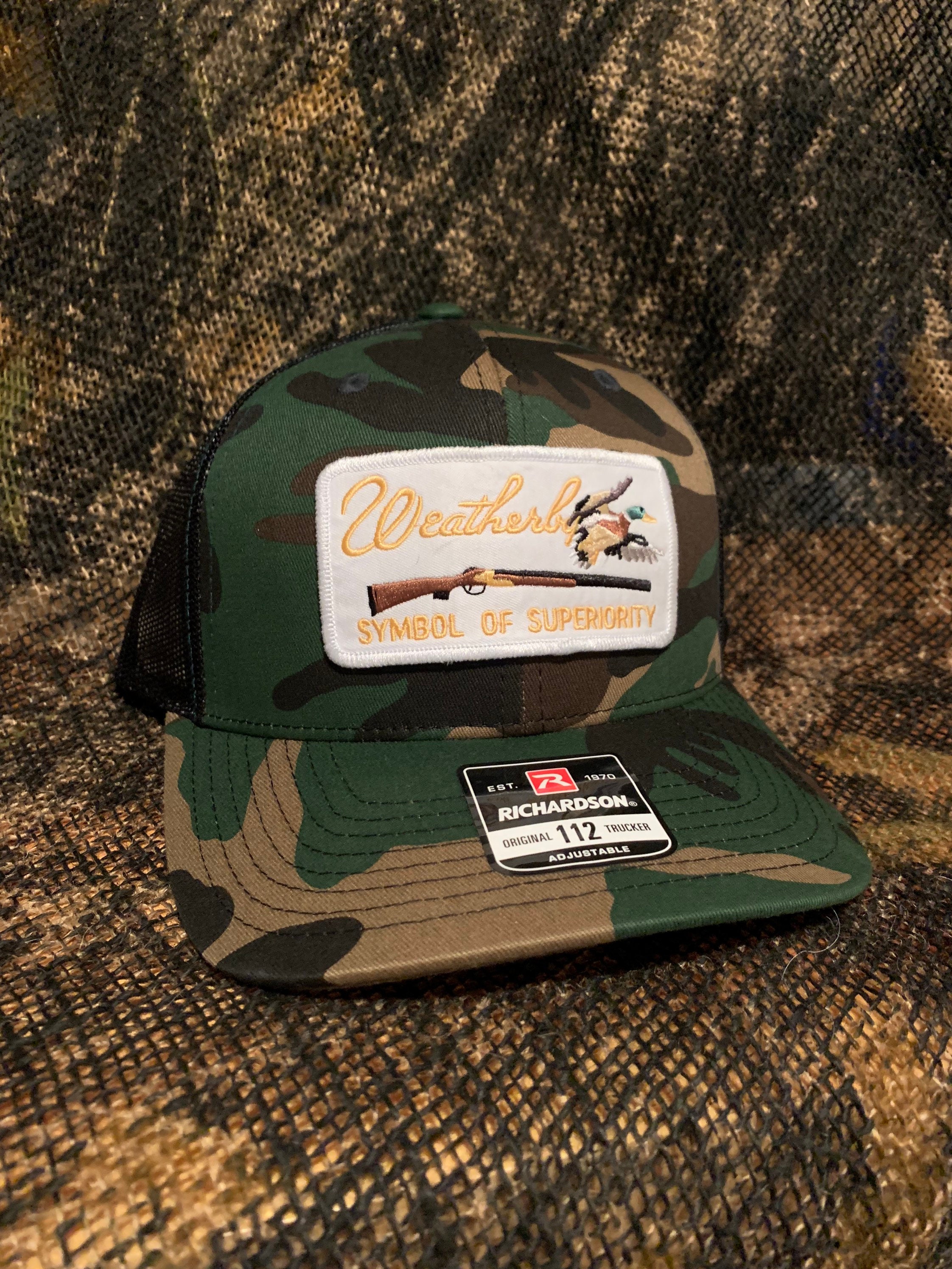 Weatherby Duck Hunter Patch on a Camo 