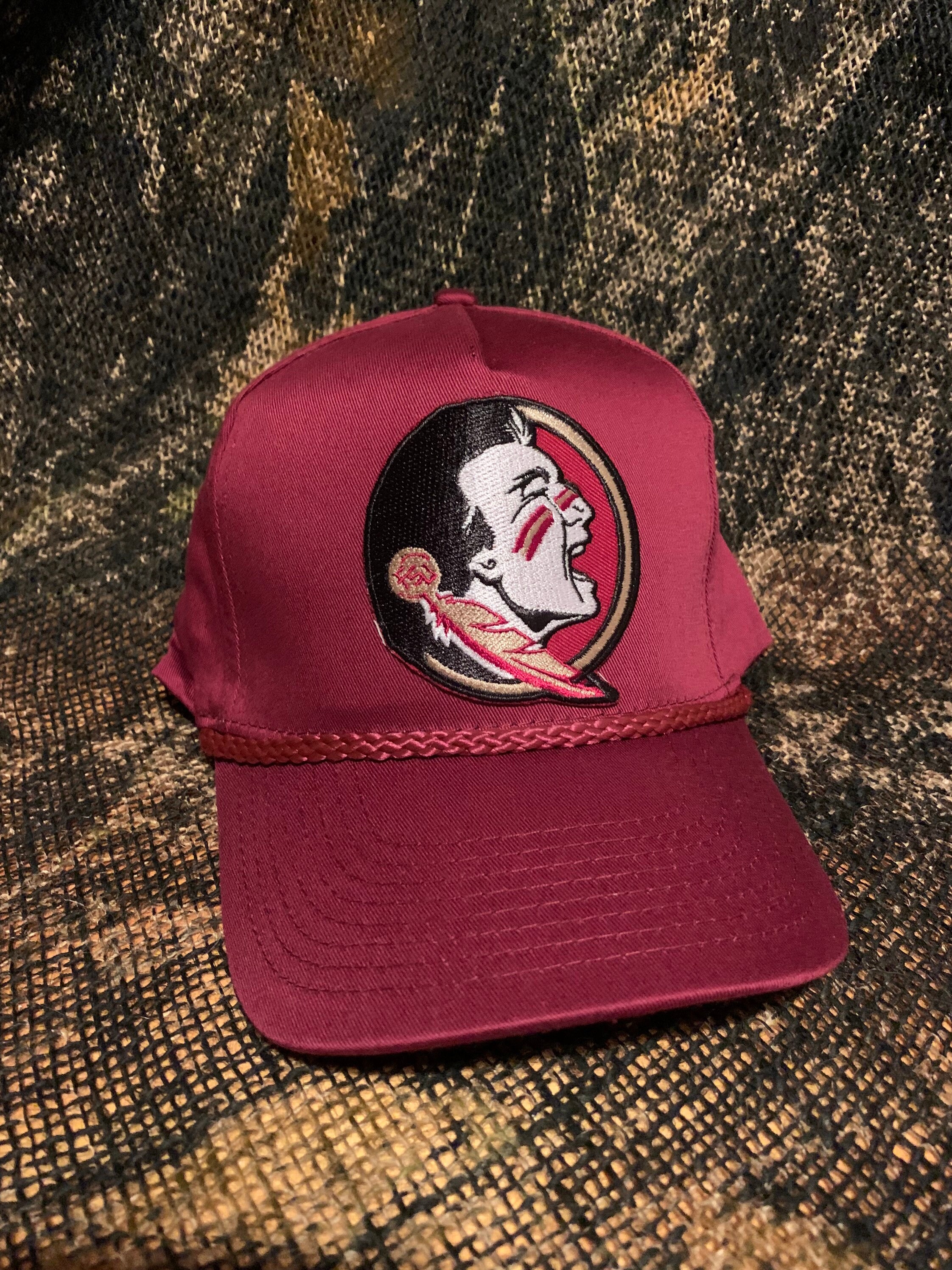 FSU Logo Patch on a Maroon Rope Brim 