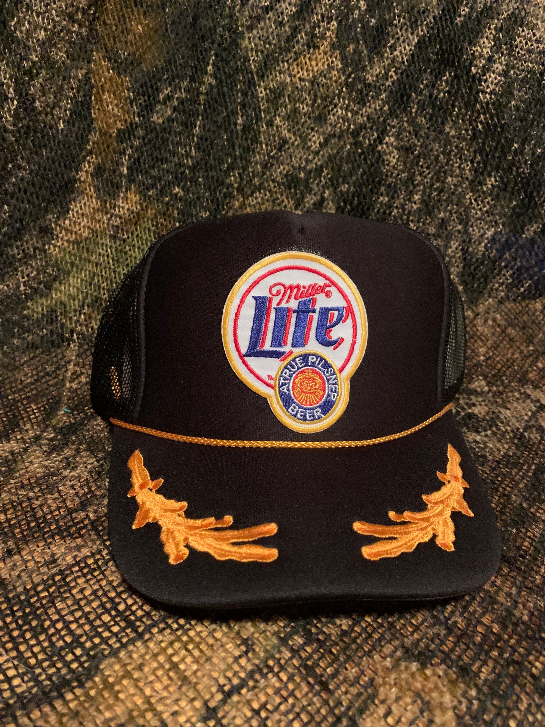 Miller Lite patch on a vintage 