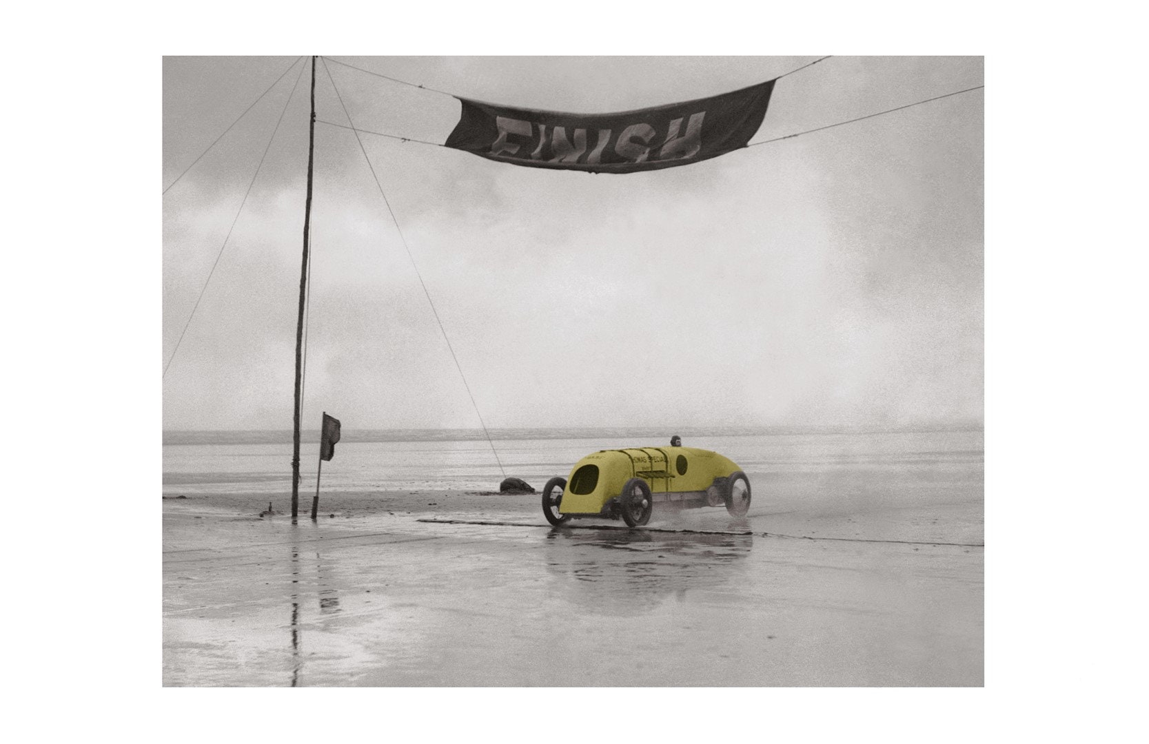 Photographie Ancienne Noir et Blanc - Touche Couleur Automobile 10 Tirage Papier Mat Décoration Mura