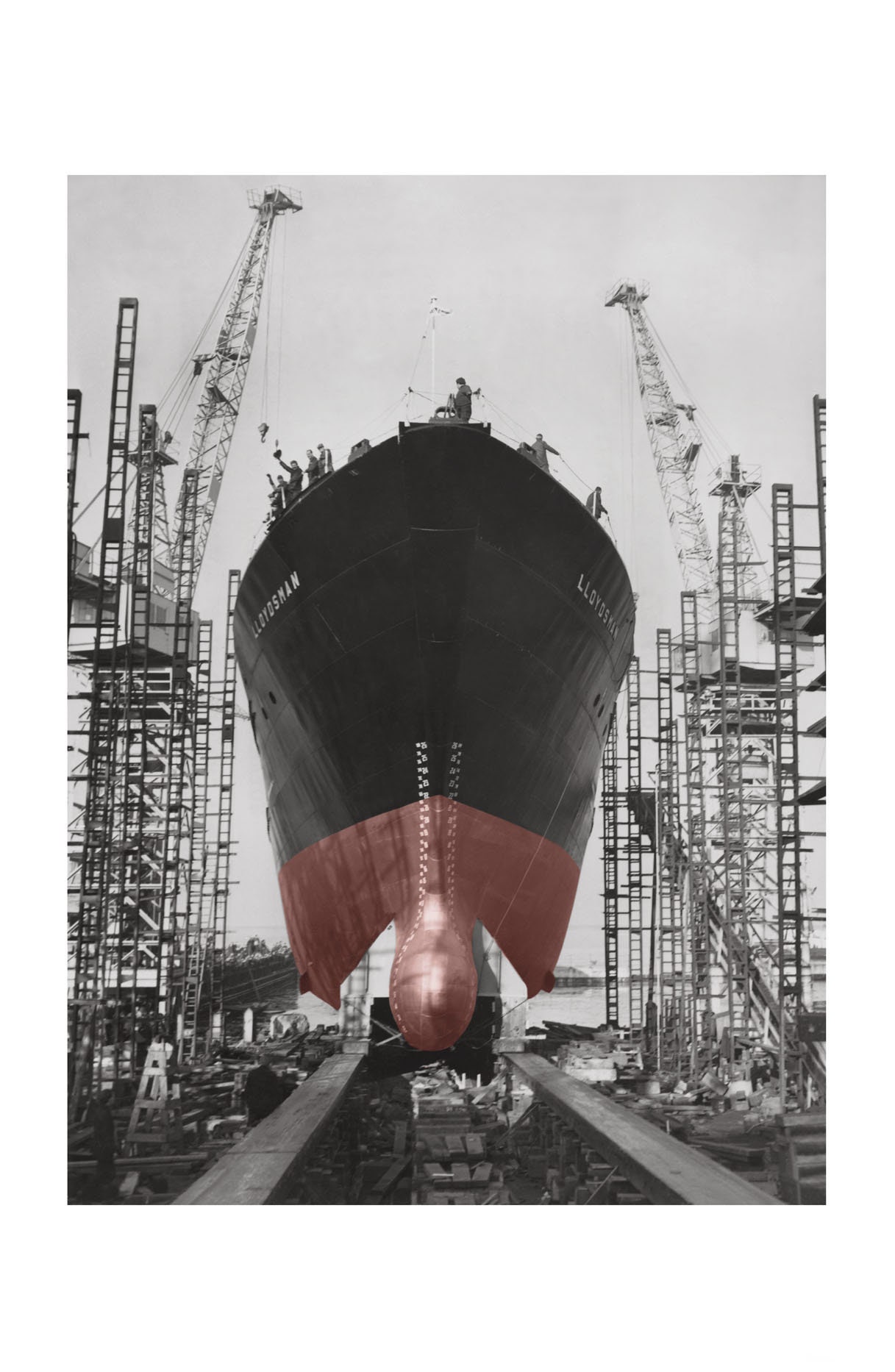 Photographie Ancienne Noir et Blanc - Touche Couleur Industries 01 Tirage Papier Mat Décoration Mura