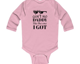 Funny quoted Infant Long Sleeve Bodysuit