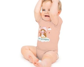 Welcome/ Announcement Baby Short Sleeve Bodysuit