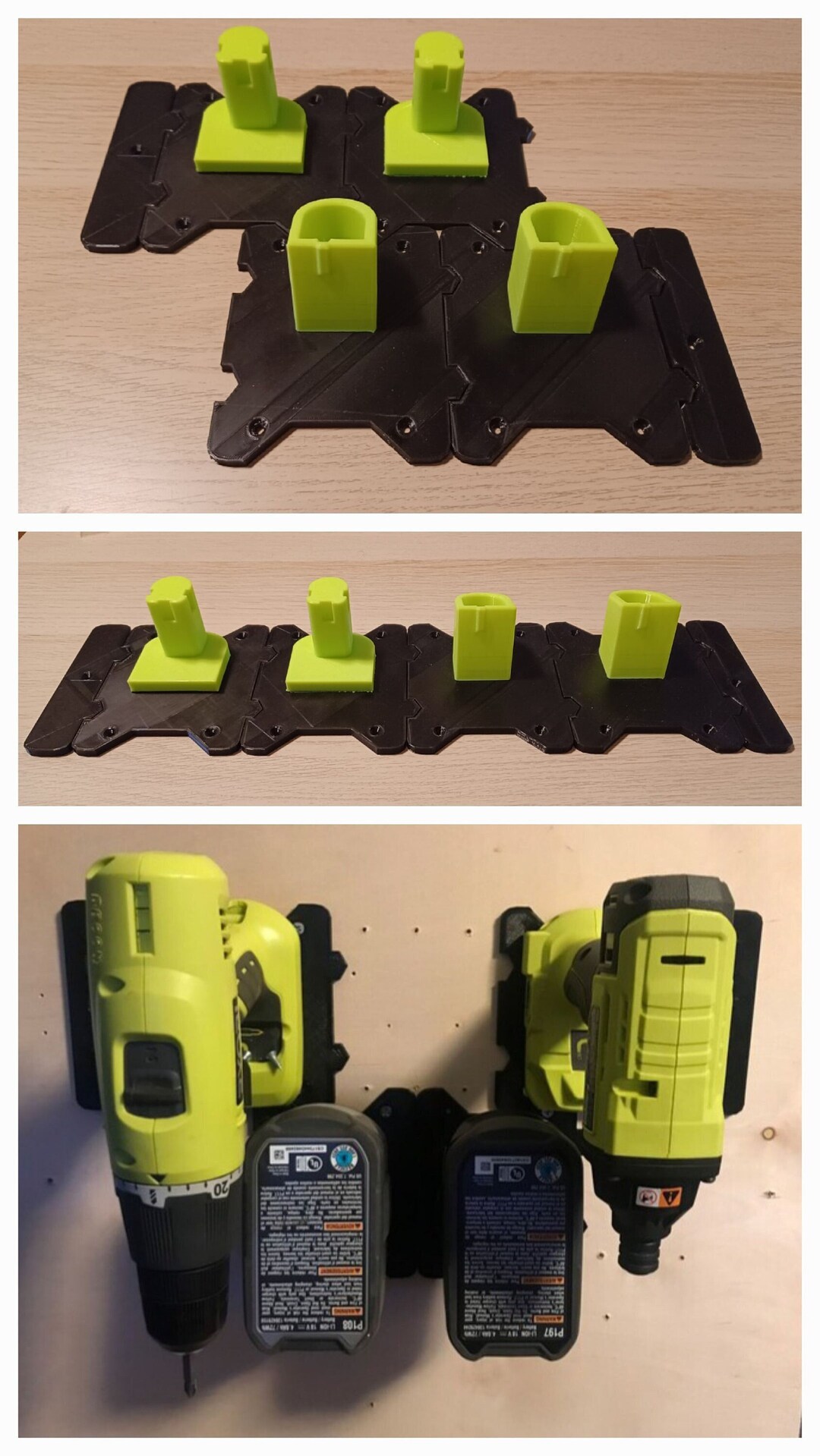Ryobi 18v Power Tool Mount and Battery Mount Wall Tiles Get Etsy