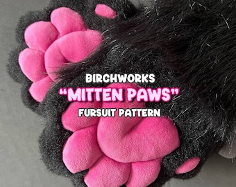 PDF Pattern Download Fursuit Mitten Paws