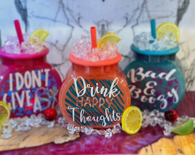 Colorful and Customizable Fishbowl Tumbler Etsy