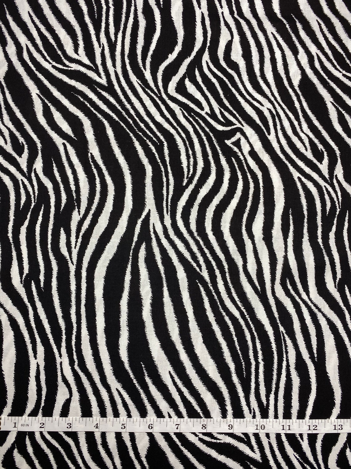 Zebra Print Cotton Fabric Etsy