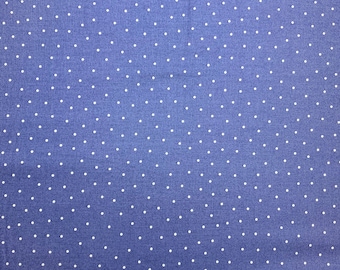 Periwinkle Dot Cotton Fabric