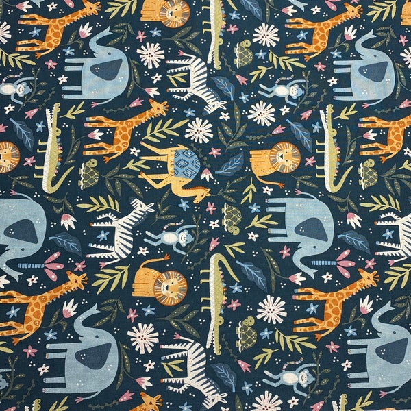 Jungle Print Fabric Etsy