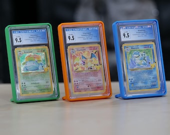 CGC Graded Card Display Stand - Protective Frame Case with Foldable Stand - Gaming and Trading Cards Display