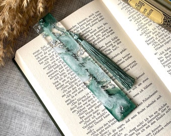 Personalized resin bookmark with lettering, gift idea