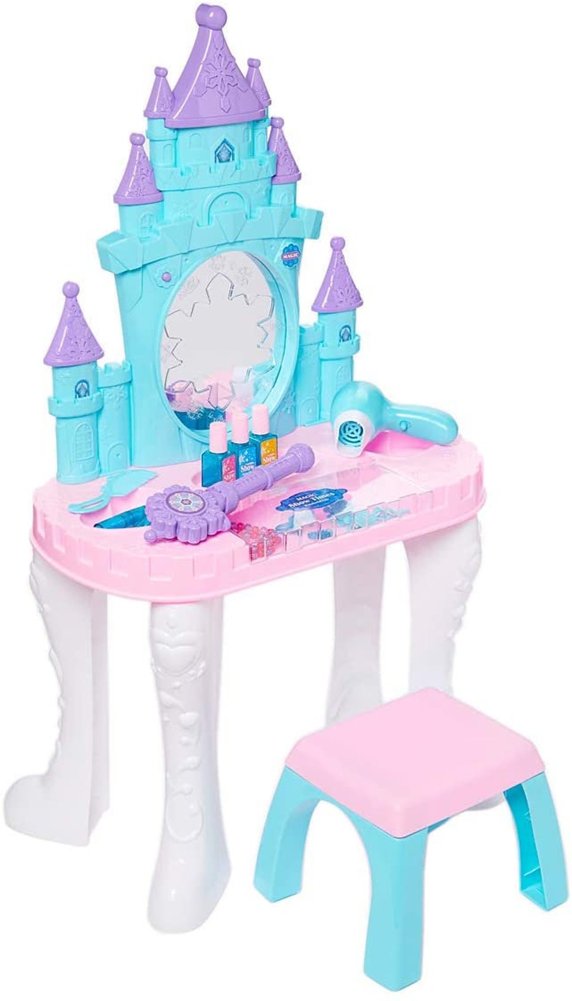 Pretend Play Kids Vanity Toy Magical Snow Castle Themed Vanity | Etsy