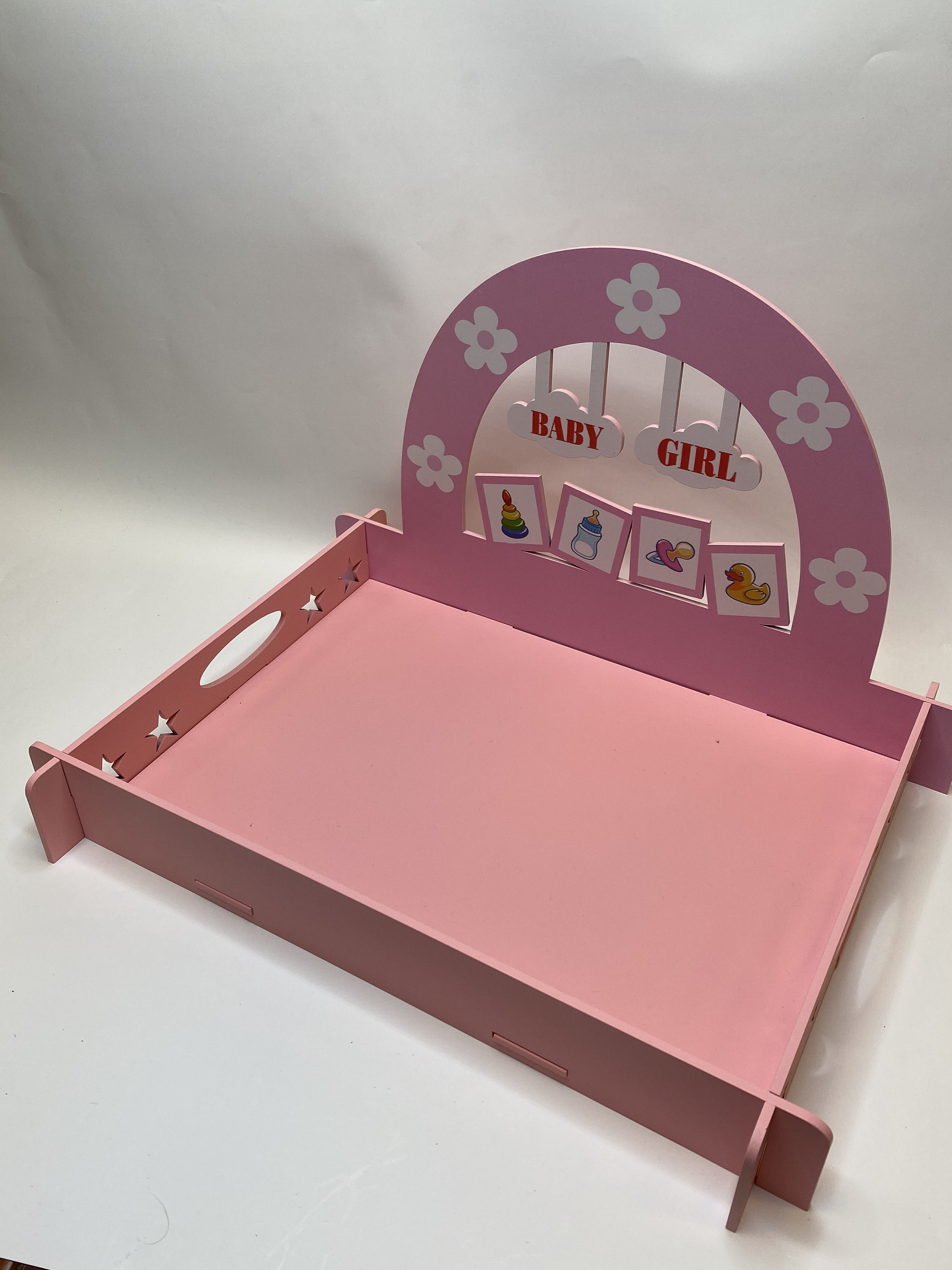 It's A Girl/Boy Wooden tray / Baby Shower Tray / Chocolate Etsy