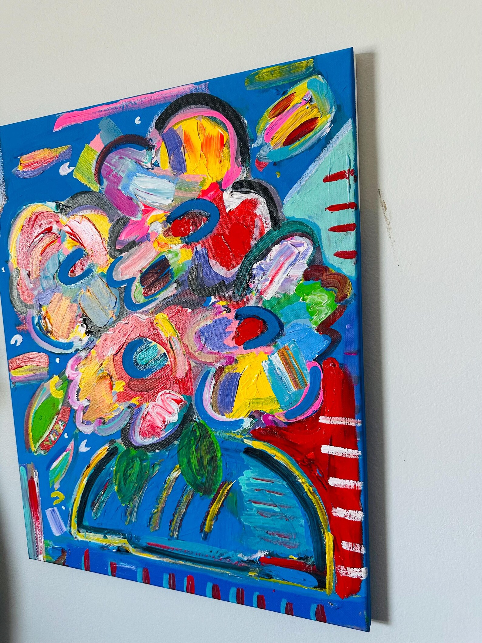 Abstract Flower Painting by Alex Vera, Abstract Florals Flowers ...