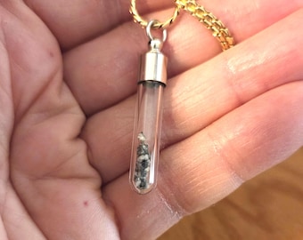 本物のムーンロックネックレス、月の隕石ペンダント、天体ジュエリー、鑑定書付き