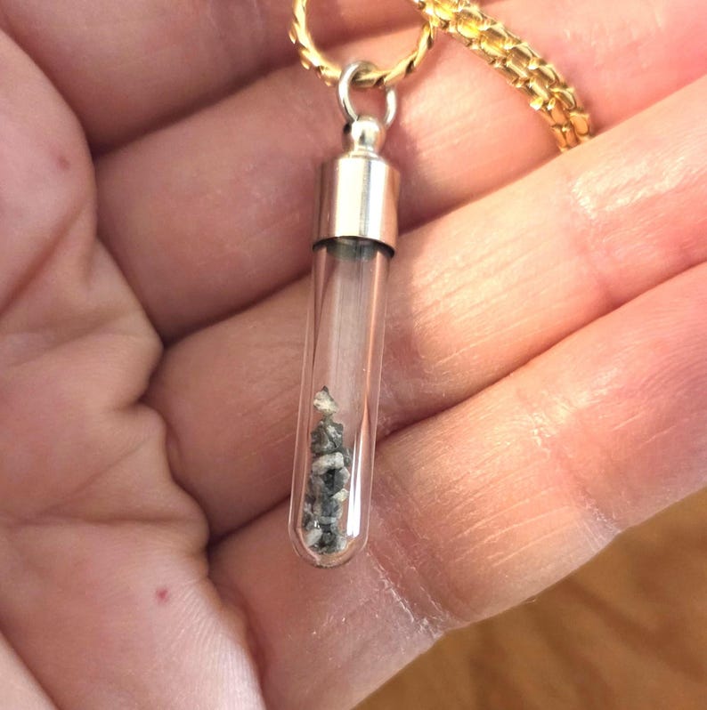 Genuine Moon Rocks Genuine Moon Rock Necklace, Lunar Meteorite Pendant, Celestial Jewelry ...