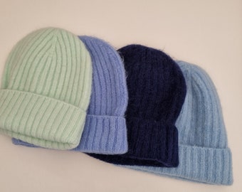 Bonnet en laine doublé satin (facultatif sans satin), laine d'alpaga, bonnet alpaga doublé satin