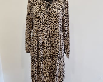 Robe femme à imprimé animal, tunique femme à imprimé léopard