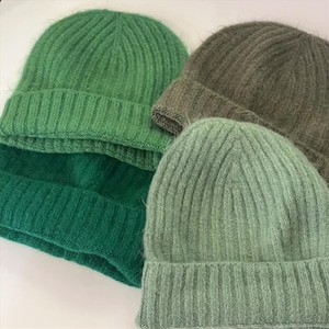 Chapeau en laine d'alpaga, doublé en satin en option, bonnet en laine d'alpaga avec doublure en satin image 1