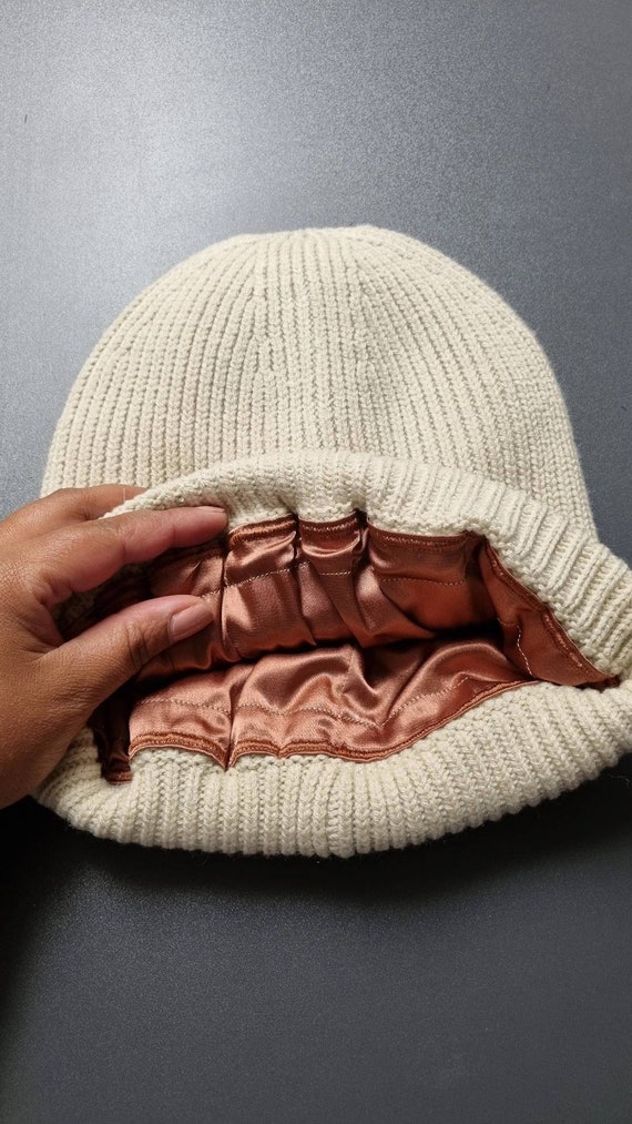 black owned satin lined beanie