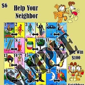 Digital Loteria Board- Neighbor Board