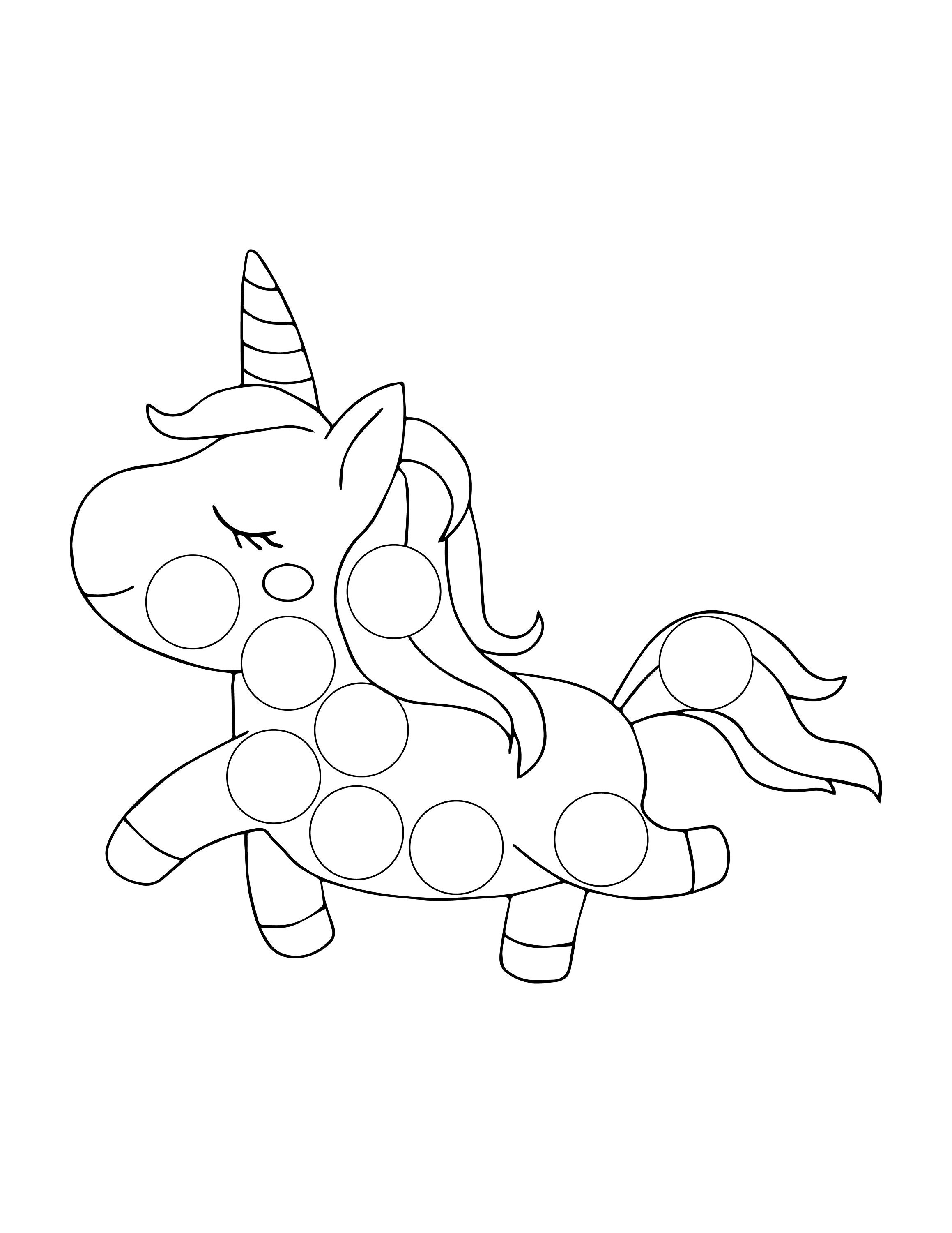 Unicorn Coloring Pages Dot To Dot
