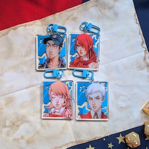 Persona 3 Acrylic Charms (Akihiko, Mitsuru, Junpei and Yukari) [DISCONTINUED]