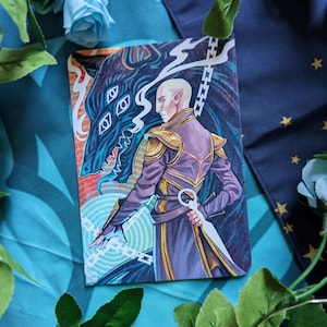 Póster inspirado en el Tarot de Dragon Age de Solas, impresión artística A5 (DATV)